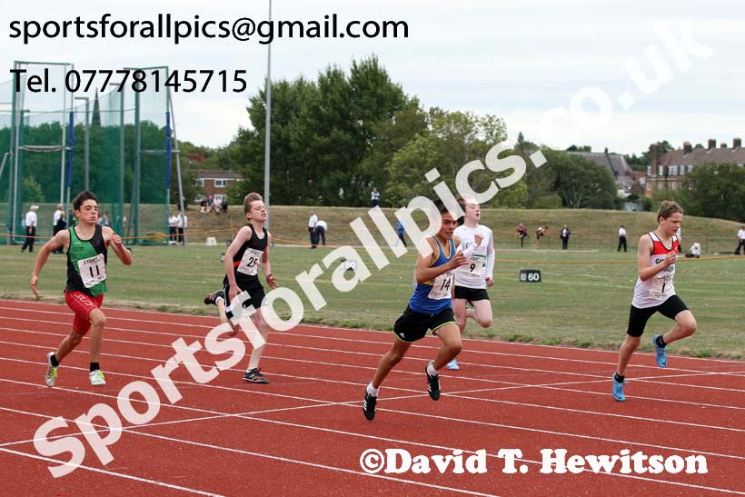 Boys under-13s 200 metres, 2018 Northern Under-17s/U-15s/U-13s Champs., Wavertree Athletics Centre, Liverpool. Photo: David T. Hewitson/Sports for All Pics